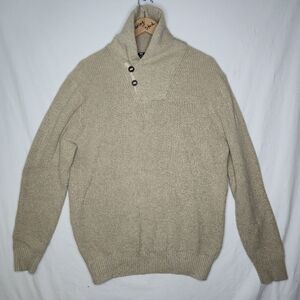 Le31 By Simons Men's Long Sleeved Tan Sweater Size Large